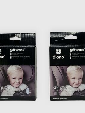 Diono Soft Wraps Baby/Child Car Sear Harness Pads bundle of 2 boxes.